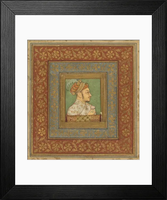 Framed Print : Portrait of Murad Bakhsh (1624-1661), c. 1635. Creator: Balchand (Indian, active 1595-c Framed Print : Portrait of Murad Bakhsh (1624-1661), c. 1635. Creator: Balchand (Indian, active 1595-c