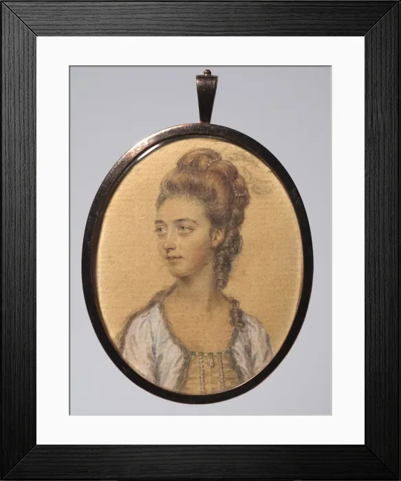 Framed Print : Portrait of Mrs. Nathaniel Bailey, nee Lamack, c. 1776. Creator: John I Smart (British Framed Print : Portrait of Mrs. Nathaniel Bailey, nee Lamack, c. 1776. Creator: John I Smart (British