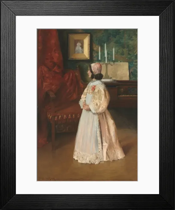 Framed Print : Portrait of My Daughter Alice, c. 1895. Creator: William Merritt Chase (American, 1849-1916) Framed Print : Portrait of My Daughter Alice, c. 1895. Creator: William Merritt Chase (American, 1849-1916)