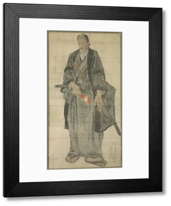 Framed Print : Portrait of Ozora Buzaemon, 1827. Creator: Watanabe Kazan (Japanese, 1793-1841) Framed Print : Portrait of Ozora Buzaemon, 1827. Creator: Watanabe Kazan (Japanese, 1793-1841)