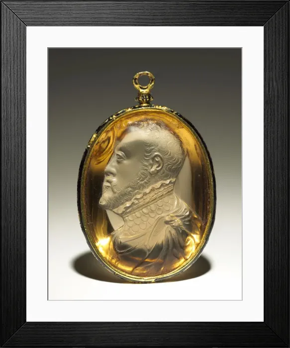 Framed Print : Portrait of Philip II, King of Spain, mid-1550s. Creator: Alessandro Cesati (Italian Framed Print : Portrait of Philip II, King of Spain, mid-1550s. Creator: Alessandro Cesati (Italian