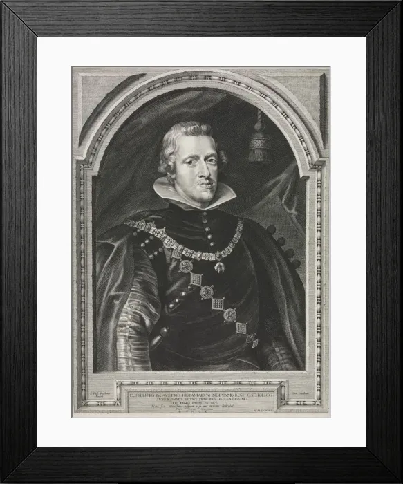 Framed Print : Portrait of Philip IV. Creator: Paulus Pontius (Flemish, 1603-1658) Framed Print : Portrait of Philip IV. Creator: Paulus Pontius (Flemish, 1603-1658)