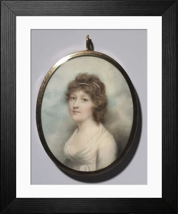 Framed Print : Portrait of a Woman, 1790s. Creator: Andrew Plimer (British, 1763-1837) Framed Print : Portrait of a Woman, 1790s. Creator: Andrew Plimer (British, 1763-1837)