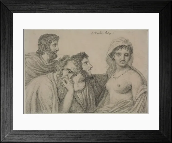 Framed Print : Phryne before the Judges, c. 1816-1820. Creator: Jacques-Louis David (French, 1748-1825) Framed Print : Phryne before the Judges, c. 1816-1820. Creator: Jacques-Louis David (French, 1748-1825)