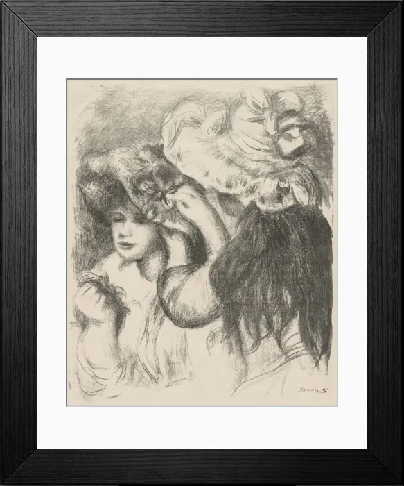 Framed Print : Pinning the Hat, 1897. Creator: Pierre-Auguste Renoir (French, 1841-1919) Framed Print : Pinning the Hat, 1897. Creator: Pierre-Auguste Renoir (French, 1841-1919)