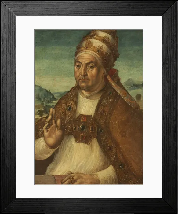 Framed Print : Portrait of Pope Sixtus IV della Rovere, early 1500s. Creator: Pedro Berruguete (Castilian, c Framed Print : Portrait of Pope Sixtus IV della Rovere, early 1500s. Creator: Pedro Berruguete (Castilian, c