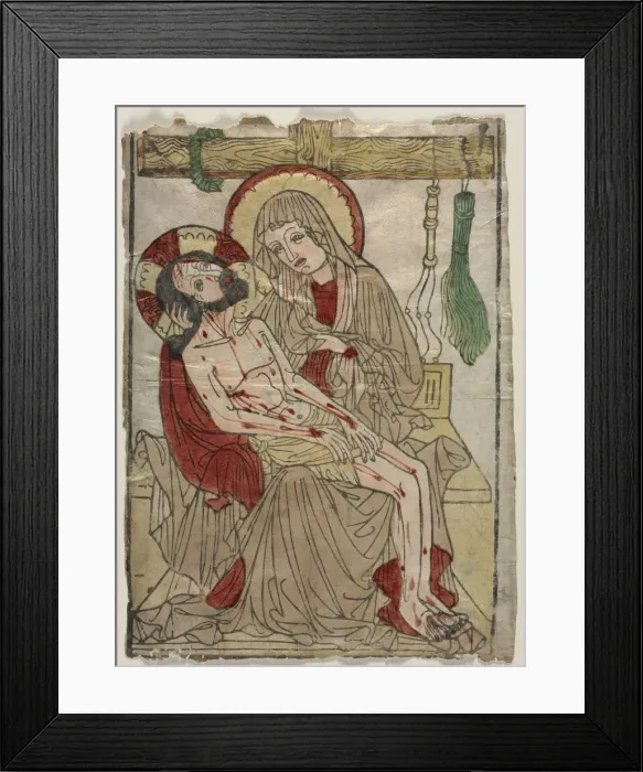 Framed Print : Pieta, c. 1460. Creator: Unknown Framed Print : Pieta, c. 1460. Creator: Unknown