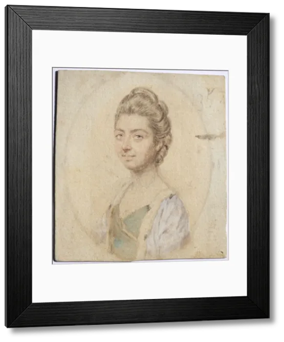 Framed Print : Portrait of Sukey, Lady Oglander, nee Serle, c. 1770s. Creator: John I Smart (British Framed Print : Portrait of Sukey, Lady Oglander, nee Serle, c. 1770s. Creator: John I Smart (British
