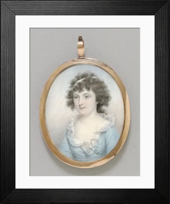 Framed Print : Portrait of Susan Corens Towers, 1796. Creator: James Peale (American, 1749-1831) Framed Print : Portrait of Susan Corens Towers, 1796. Creator: James Peale (American, 1749-1831)