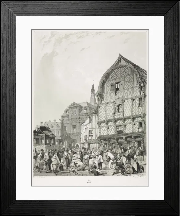 Framed Print : Picturesque and Romantic Journeys in Old France, Picardie (Vol. 2)…, 1840. Creator Framed Print : Picturesque and Romantic Journeys in Old France, Picardie (Vol. 2)…, 1840. Creator