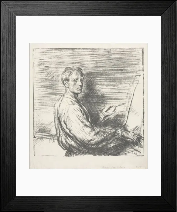 Framed Print : Portrait of the Artist, No. 1, 1905. Creator: Charles Hasslewood Shannon (British, 1863-1937) Framed Print : Portrait of the Artist, No. 1, 1905. Creator: Charles Hasslewood Shannon (British, 1863-1937)
