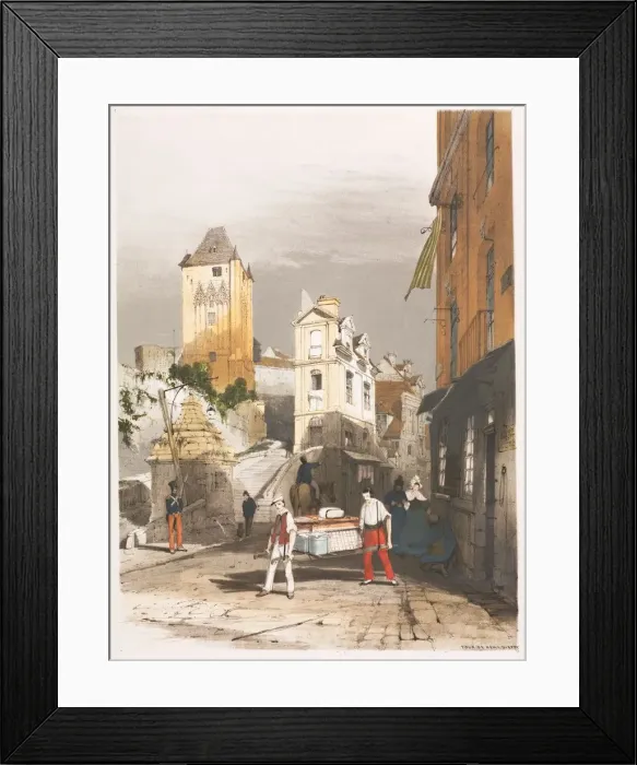 Framed Print : Picturesque Architecture in Paris, Ghent, Antwerp, Rouen, Etc. : Tour de Remy, Dieppe, 1839 Framed Print : Picturesque Architecture in Paris, Ghent, Antwerp, Rouen, Etc. : Tour de Remy, Dieppe, 1839