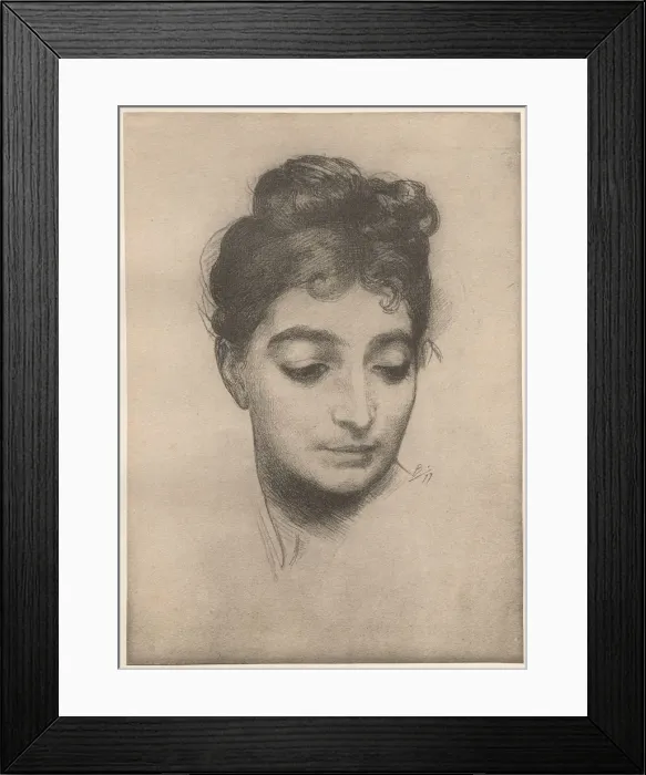 Framed Print : Portrait, 1899. Creator: Felix Bracquemond (French, 1833-1914); Imprimerie Champenois Framed Print : Portrait, 1899. Creator: Felix Bracquemond (French, 1833-1914); Imprimerie Champenois