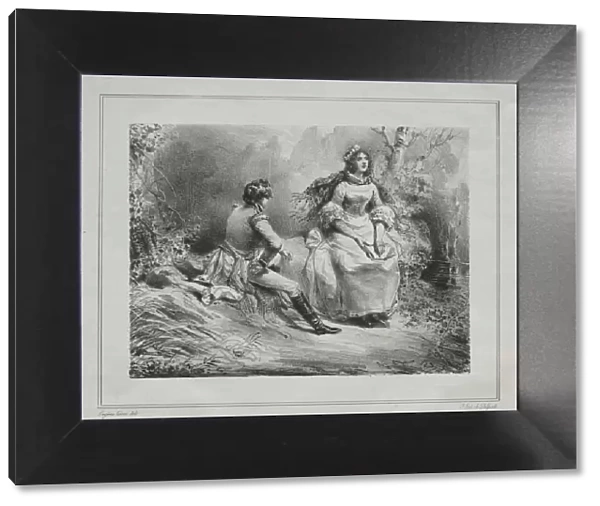 Picturesque Views of Scotland: Waverly and Miss Flora, 1825-1828. Creator: Eugene Louis Lami