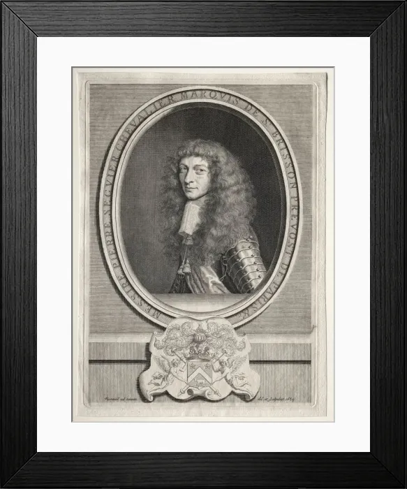 Framed Print : Pierre Seguier Chevalier, Marquis de St. Brisson. Creator: Robert Nanteuil (French, 1623-1678) Framed Print : Pierre Seguier Chevalier, Marquis de St. Brisson. Creator: Robert Nanteuil (French, 1623-1678)