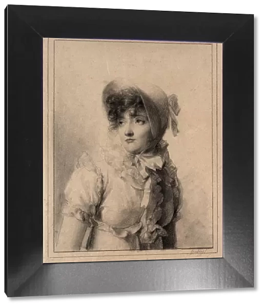 Portrait of Comtesse Starjinska, 1800s. Creator: Eugene Isabey (French, 1803-1886)