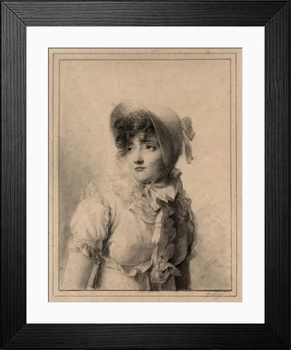 Framed Print : Portrait of Comtesse Starjinska, 1800s. Creator: Eugene Isabey (French, 1803-1886) Framed Print : Portrait of Comtesse Starjinska, 1800s. Creator: Eugene Isabey (French, 1803-1886)