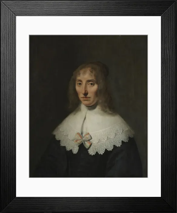 Framed Print : Portrait of a Woman, 1646. Creator: Govaert Flinck (Dutch, 1615-1660) Framed Print : Portrait of a Woman, 1646. Creator: Govaert Flinck (Dutch, 1615-1660)