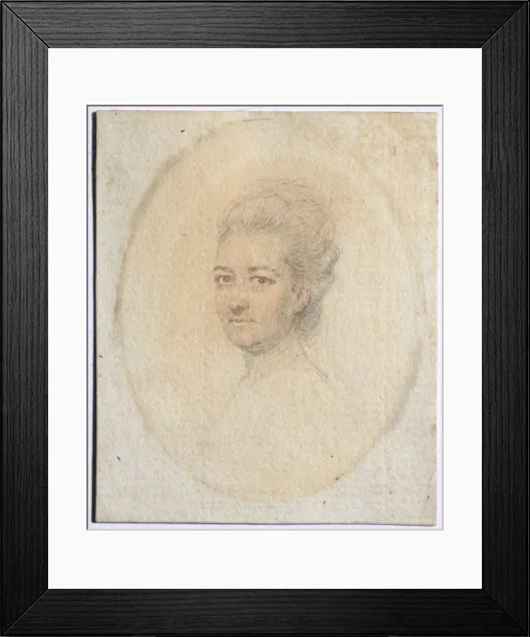 Framed Print : Portrait of a Woman, c. 1775. Creator: John I Smart (British, 1741-1811) Framed Print : Portrait of a Woman, c. 1775. Creator: John I Smart (British, 1741-1811)
