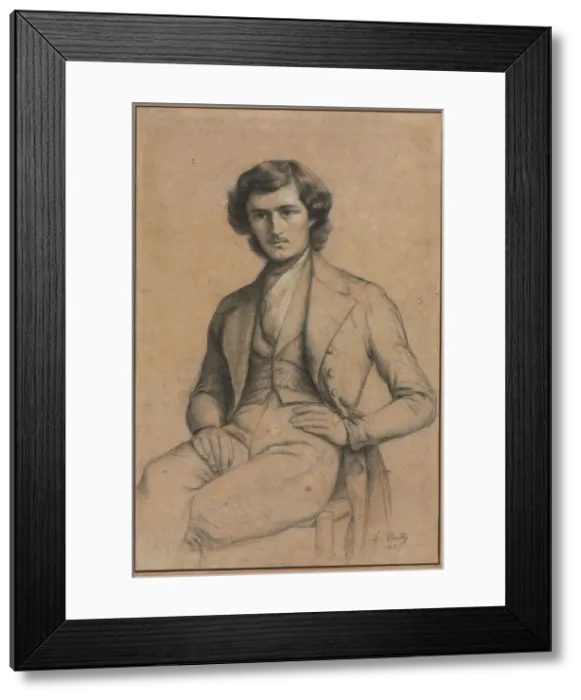 Framed Print : Portrait of a Young Man, 1837. Creator: Louis Leopold Boilly (French, 1761-1845) Framed Print : Portrait of a Young Man, 1837. Creator: Louis Leopold Boilly (French, 1761-1845)
