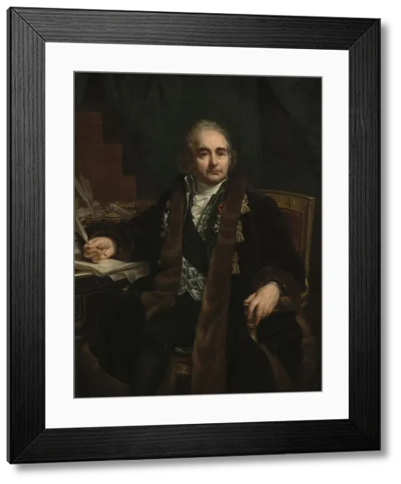 Framed Print : Portrait of Count Jean-Antoine Chaptal, 1824. Creator: Antoine-Jean Gros (French, 1771-1835) Framed Print : Portrait of Count Jean-Antoine Chaptal, 1824. Creator: Antoine-Jean Gros (French, 1771-1835)