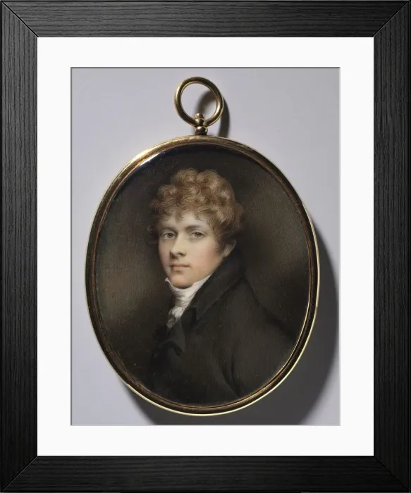 Framed Print : Portrait of a Young Man, c. 1805. Creator: Andrew Plimer (British, 1763-1837) Framed Print : Portrait of a Young Man, c. 1805. Creator: Andrew Plimer (British, 1763-1837)