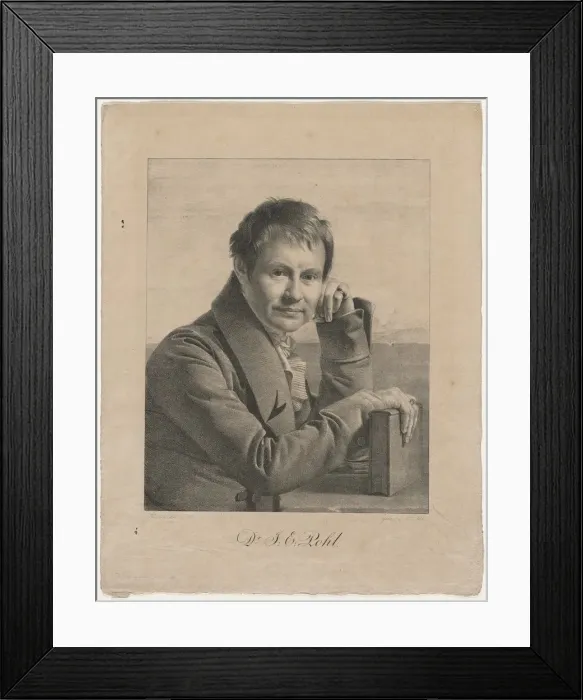 Framed Print : Portrait of Dr. F. E. Pohl, 1825. Creator: Franz Kadlich (Austrian, 1786-1840) Framed Print : Portrait of Dr. F. E. Pohl, 1825. Creator: Franz Kadlich (Austrian, 1786-1840)