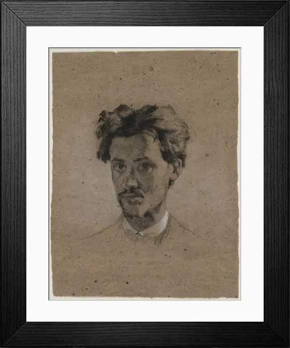 Framed Print : Portrait of a Young Man, c. 1865-1875. Creator: Unknown Framed Print : Portrait of a Young Man, c. 1865-1875. Creator: Unknown