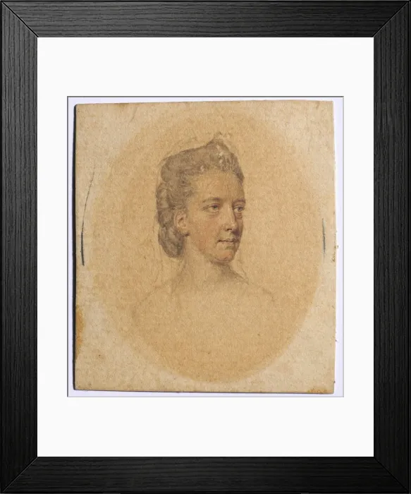 Framed Print : Portrait of a Woman, c. 1775. Creator: John I Smart (British, 1741-1811) Framed Print : Portrait of a Woman, c. 1775. Creator: John I Smart (British, 1741-1811)