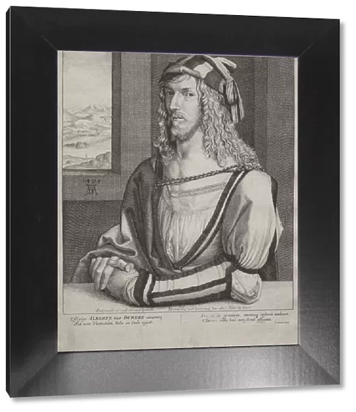 Portrait of Albrecht Dürer, at the age of 26, 1645. Creator: Wenceslaus Hollar (Bohemian