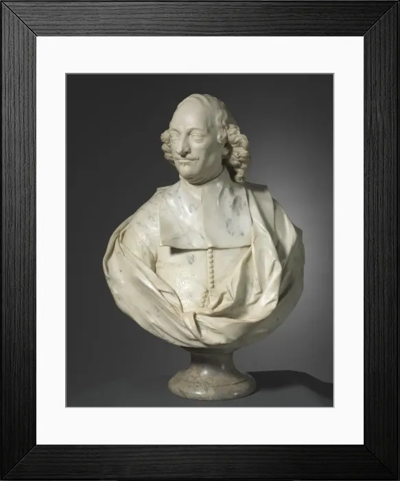 Framed Print : Portrait of Fabrizio Naro, c. 1680. Creator: Domenico Guidi (Italian, 1625-1701) Framed Print : Portrait of Fabrizio Naro, c. 1680. Creator: Domenico Guidi (Italian, 1625-1701)