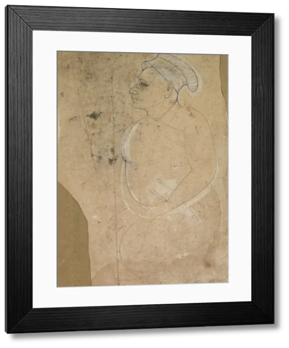 Framed Print : Portrait of an Aging Man, c. 1700. Creator: Unknown Framed Print : Portrait of an Aging Man, c. 1700. Creator: Unknown
