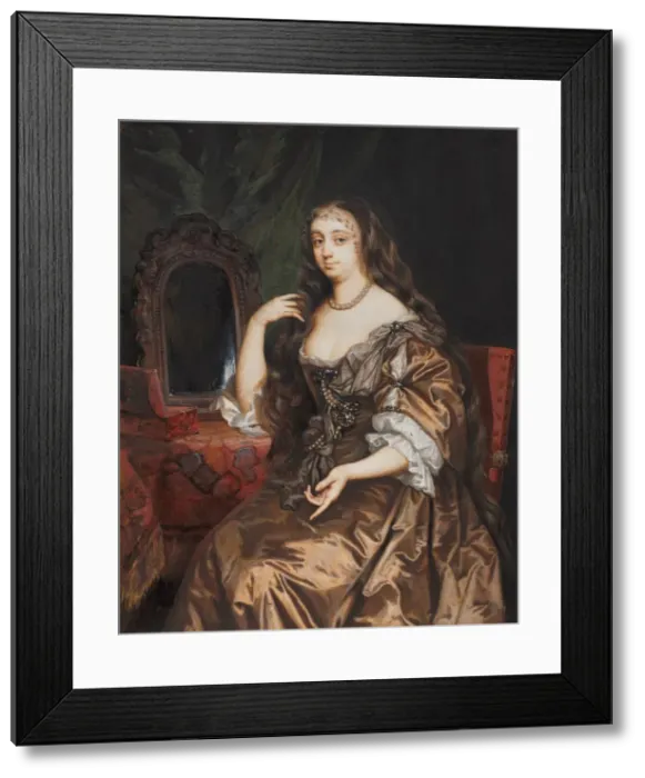Framed Print : Portrait of Anne Hyde, Duchess of York, c. 1662. Creator: Nicholas Dixon (British, c Framed Print : Portrait of Anne Hyde, Duchess of York, c. 1662. Creator: Nicholas Dixon (British, c