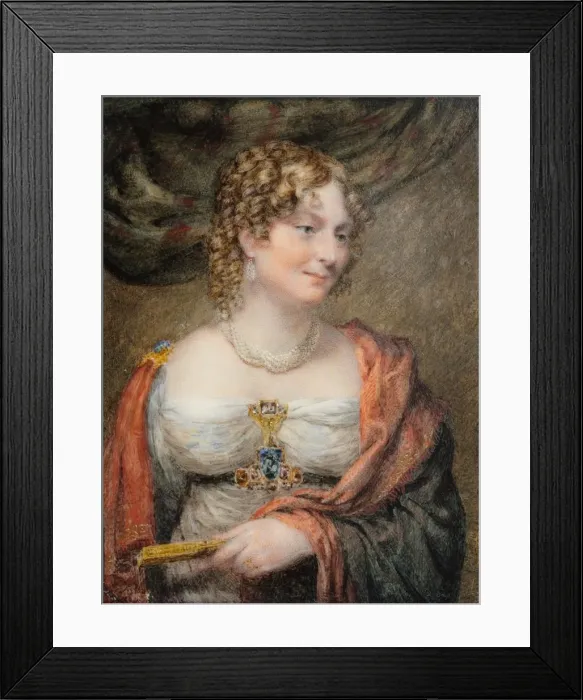 Framed Print : Portrait of Anne Law (nee Towry), 1st Lady Ellenborough, c. 1821. Creator: John Linnell Framed Print : Portrait of Anne Law (nee Towry), 1st Lady Ellenborough, c. 1821. Creator: John Linnell