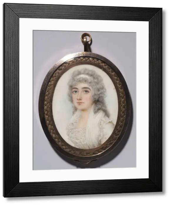 Framed Print : Portrait of a Woman, c. 1795. Creator: Nathaniel Plimer (British, 1757-1822) Framed Print : Portrait of a Woman, c. 1795. Creator: Nathaniel Plimer (British, 1757-1822)