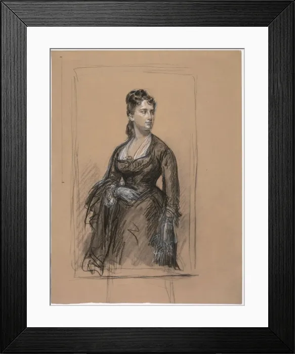 Framed Print : Portrait of a Woman. Creator: Isidore Pils (French, 1813 / 15-1875) Framed Print : Portrait of a Woman. Creator: Isidore Pils (French, 1813 / 15-1875)