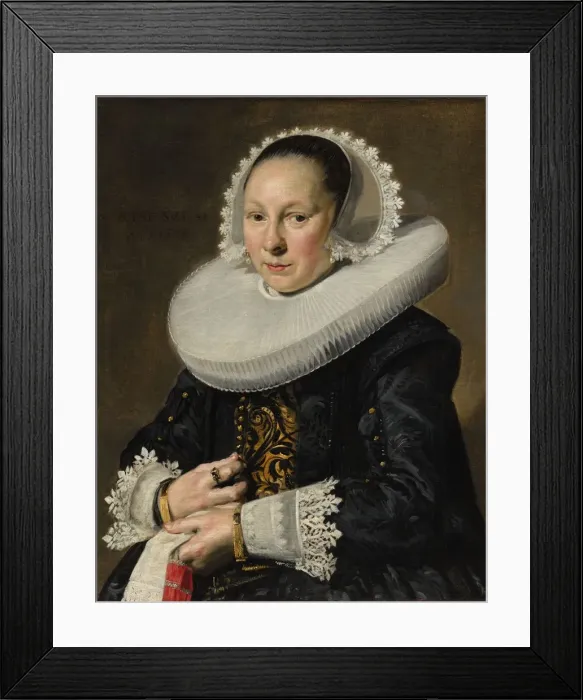 Framed Print : Portrait of a Woman, probably Aeltje Dircksdr. Pater, 1638. Creator: Frans Hals (Dutch, c Framed Print : Portrait of a Woman, probably Aeltje Dircksdr. Pater, 1638. Creator: Frans Hals (Dutch, c