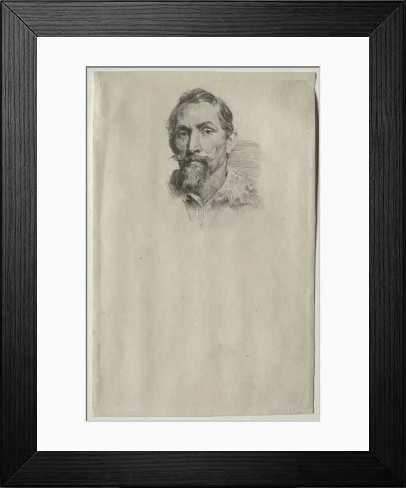 Framed Print : Portrait of Frans Snyders. Creator: Anthony van Dyck (Flemish, 1599-1641) Framed Print : Portrait of Frans Snyders. Creator: Anthony van Dyck (Flemish, 1599-1641)