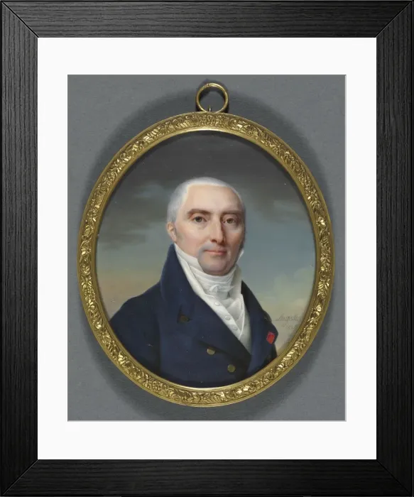 Framed Print : Portrait of Antoine Roy, 1820. Creator: Jean-Baptiste Jacques Augustin (French, 1759-1832) Framed Print : Portrait of Antoine Roy, 1820. Creator: Jean-Baptiste Jacques Augustin (French, 1759-1832)