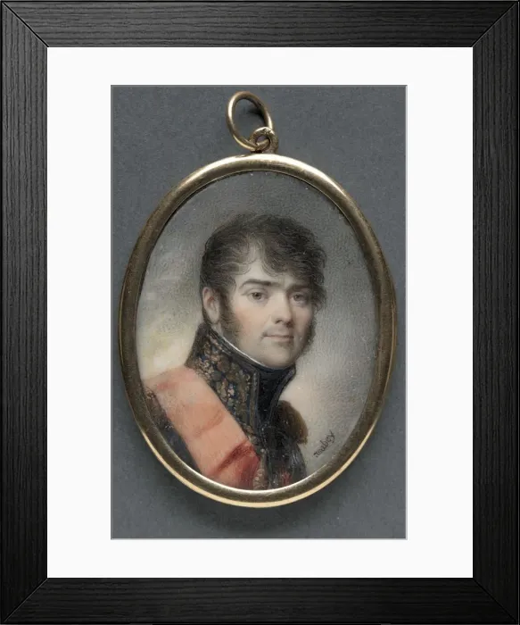 Framed Print : Portrait of Henri Gratien, Comte Bertrand, 1808. Creator: Jean-Baptiste Isabey (French, 1767-1855) Framed Print : Portrait of Henri Gratien, Comte Bertrand, 1808. Creator: Jean-Baptiste Isabey (French, 1767-1855)