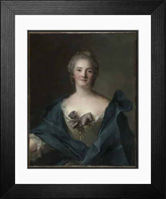 Framed Print : Portrait of a Woman, c. 1748. Creator: Jean-Marc Nattier (French, 1685-1766) Framed Print : Portrait of a Woman, c. 1748. Creator: Jean-Marc Nattier (French, 1685-1766)