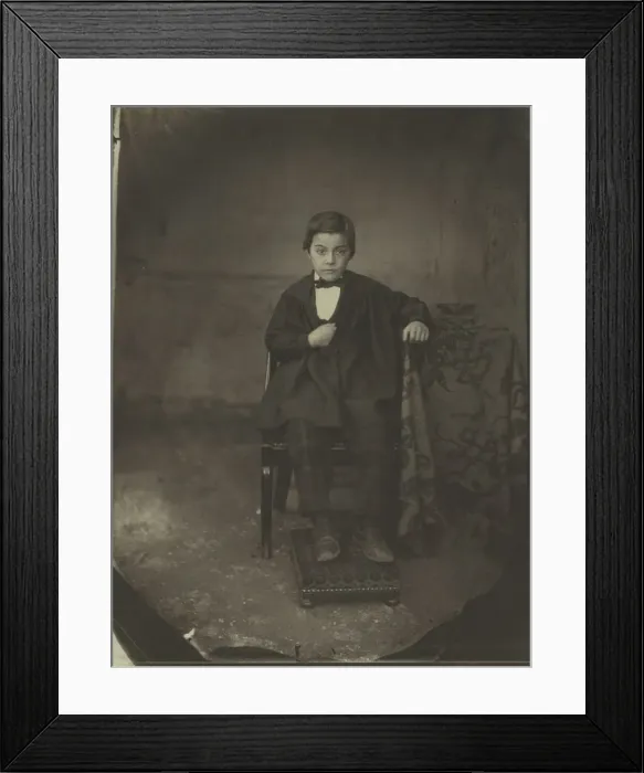 Framed Print : Portrait of a Young Boy, c. 1848. Creator: Louis-Adolphe Humbert de Molard (French, 1800-1874) Framed Print : Portrait of a Young Boy, c. 1848. Creator: Louis-Adolphe Humbert de Molard (French, 1800-1874)