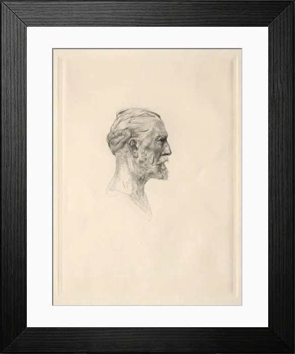 Framed Print : Portrait of Antonin Proust. Creator: Auguste Rodin (French, 1840-1917) Framed Print : Portrait of Antonin Proust. Creator: Auguste Rodin (French, 1840-1917)