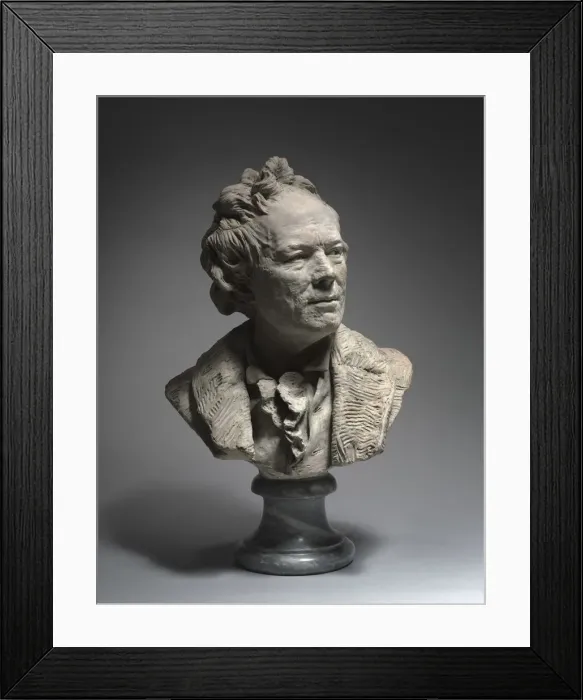 Framed Print : Portrait of Christoph Willibald Gluck, c. 1775. Creator: Jean-Antoine Houdon (French, 1741-1828) Framed Print : Portrait of Christoph Willibald Gluck, c. 1775. Creator: Jean-Antoine Houdon (French, 1741-1828)