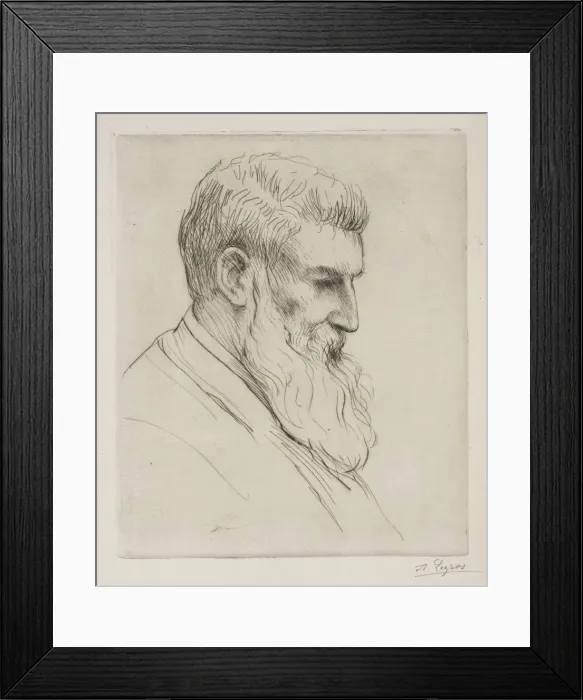 Framed Print : Portrait of Craibe Angus. Creator: Alphonse Legros (French, 1837-1911) Framed Print : Portrait of Craibe Angus. Creator: Alphonse Legros (French, 1837-1911)