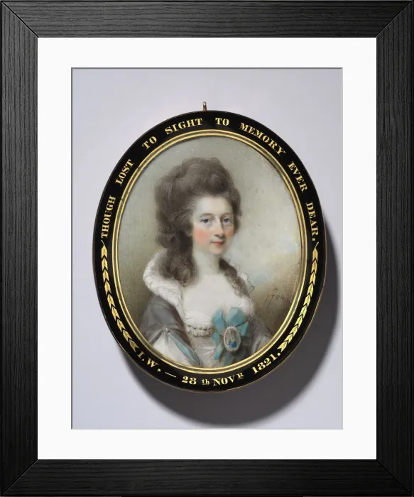 Framed Print : Portrait of Lady Grace Anna Newenham, 1784. Creator: Horace Hone (British, 1756-1825) Framed Print : Portrait of Lady Grace Anna Newenham, 1784. Creator: Horace Hone (British, 1756-1825)