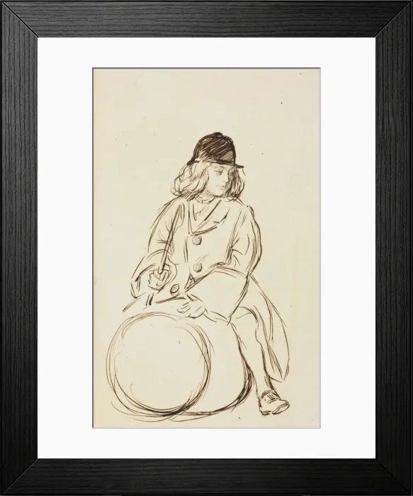 Framed Print : Portrait of Little Corbauld. Creator: Charles Samuel Keene (British, 1823-1891) Framed Print : Portrait of Little Corbauld. Creator: Charles Samuel Keene (British, 1823-1891)