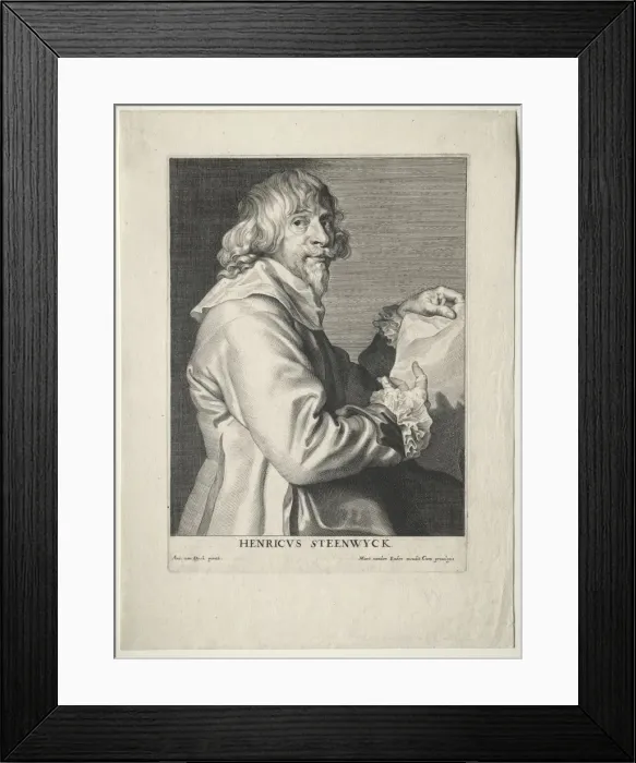 Framed Print : Portrait of Henri van Steenwyck. Creator: Paulus Pontius (Flemish, 1603-1658) Framed Print : Portrait of Henri van Steenwyck. Creator: Paulus Pontius (Flemish, 1603-1658)