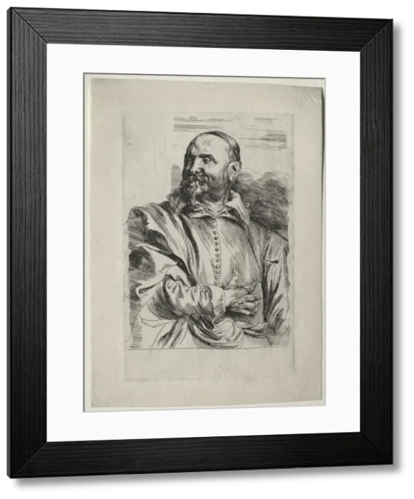 Framed Print : Portrait of Jan Snellinx. Creator: Anthony van Dyck (Flemish, 1599-1641) Framed Print : Portrait of Jan Snellinx. Creator: Anthony van Dyck (Flemish, 1599-1641)