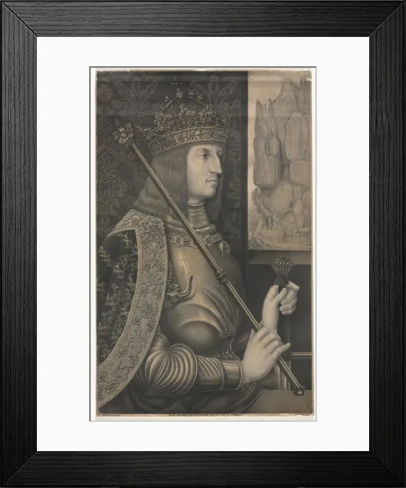 Framed Print : Portrait of Kaiser Maximilian I with Crown and Scepter, 1825. Creator: Florentin Lauter (German) Framed Print : Portrait of Kaiser Maximilian I with Crown and Scepter, 1825. Creator: Florentin Lauter (German)